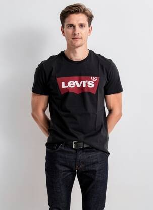 Tricou croială cambrată mâneci scurte negru LEVI'S bărbat