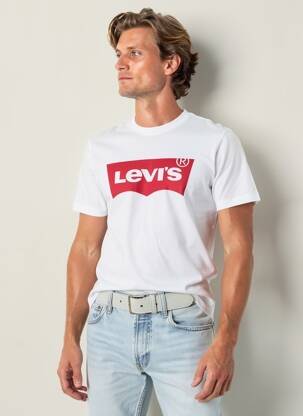Tricou croială cambrată mâneci scurte alb LEVI'S bărbat