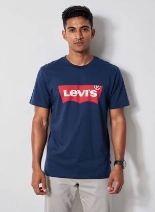 Tricou croială cambrată mâneci scurte albastru LEVI'S bărbat