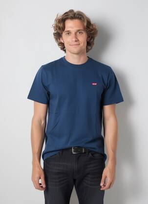 Tricou croială dreaptă mâneci scurte albastru LEVI'S bărbat