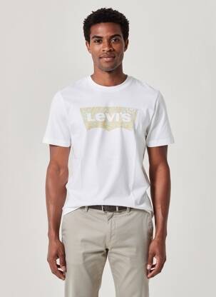 Tricou croială cambrată mâneci scurte alb LEVI'S bărbat