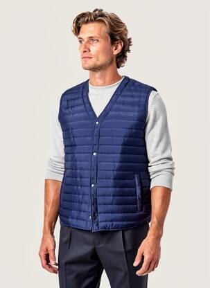 Geacă matlasată buzunare fără glugă albastru PEPE JEANS bărbat
