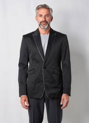 Sacou croială cambrată negru PIERRE TALAMON bărbat