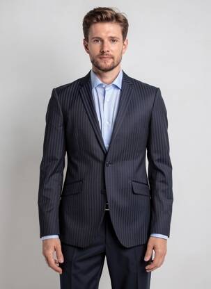 Sacou croială cambrată albastru PIERRE TALAMON bărbat