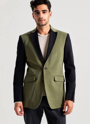 Sacou finisaj interior dublat verde PIERRE TALAMON bărbat