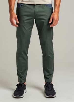 Pantalon chino buzunare mărime normală verde PIERRE TALAMON bărbat