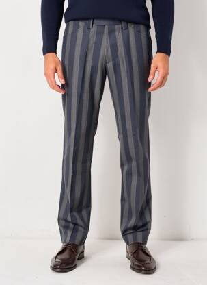 Pantalon drept mărime normală mărime normală albastru PIERRE TALAMON bărbat