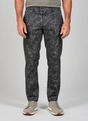 Pantalon chino țesătură melanj mărime normală gri PIERRE TALAMON bărbat