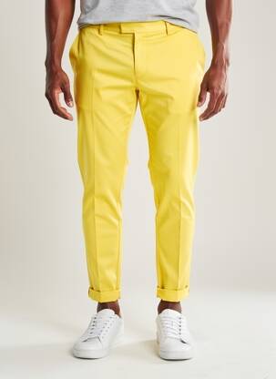 Pantalon chino buzunare mărime normală galben PIERRE TALAMON bărbat