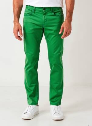 Pantalon slim elasticitate mărime normală verde PIERRE TALAMON bărbat