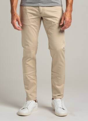 Pantalon slim elasticitate mărime normală bej PIERRE TALAMON bărbat