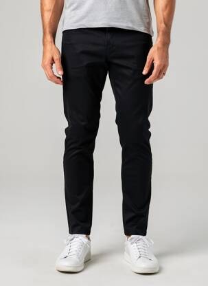 Pantalon slim țesătură poplin mărime normală negru PIERRE TALAMON bărbat