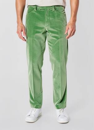 Pantalon slim țesătură catifea mărime normală verde PIERRE TALAMON bărbat