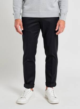 Pantalon slim țesătură poplin mărime normală negru PIERRE TALAMON bărbat