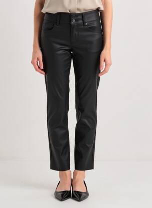 Pantalon slim țesătură acoperită mărime normală negru PEPE JEANS femeie