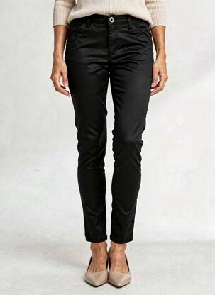 Pantalon slim talie joasă talie joasă negru TBS femeie