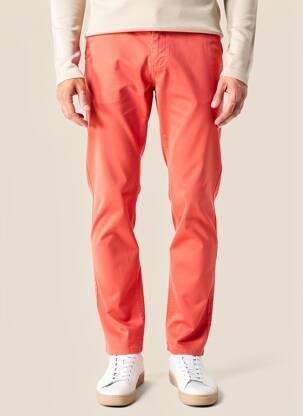 Pantalon chino elasticitate mărime normală portocalie TBS bărbat