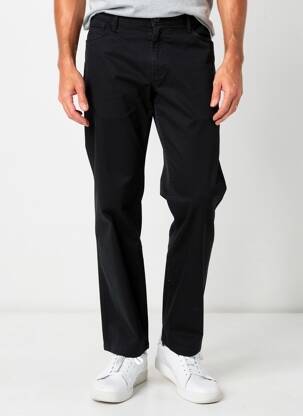 Pantalon chino elasticitate mărime normală negru TBS bărbat