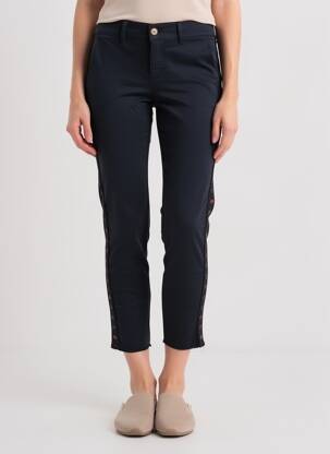 Pantalon 7/8 elasticitate mărime normală albastru HAPPY femeie
