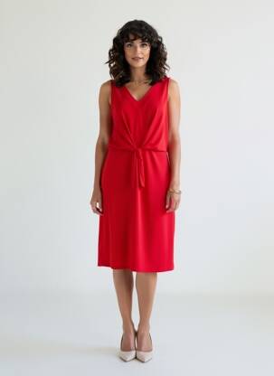 Rochie midi fără mâneci fără mâneci roșu DANEVA femeie