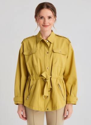Jachete casual buzunare galben 7 SEASONS femeie