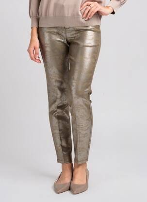 Pantalon slim elasticitate mărime normală verde TOXIK3 femeie