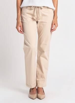 Pantalon drept elasticitate mărime normală bej PARA MI femeie