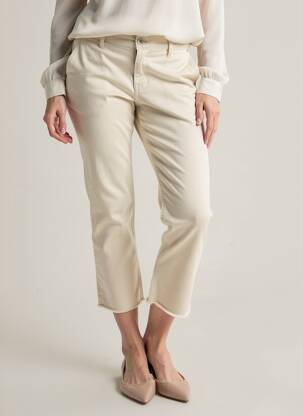 Pantalon 7/8 elasticitate mărime normală bej PARA MI femeie