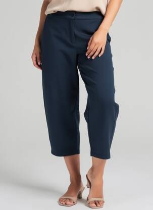 Pantalon 7/8 elasticitate mărime normală albastru OMERO femeie