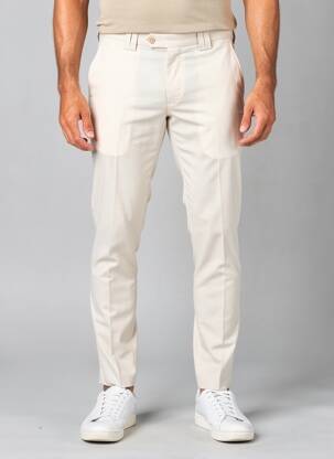 Pantalon slim talie cu cleme mărime normală bej GIANNI MARCO bărbat