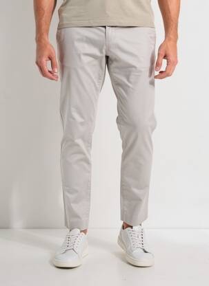 Pantalon chino elasticitate mărime normală gri LCDN bărbat