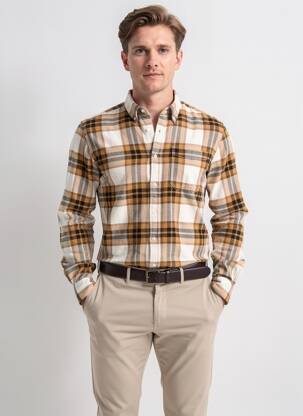 Cămașă cu mâneci lungi buzunare bej TIMBERLAND bărbat