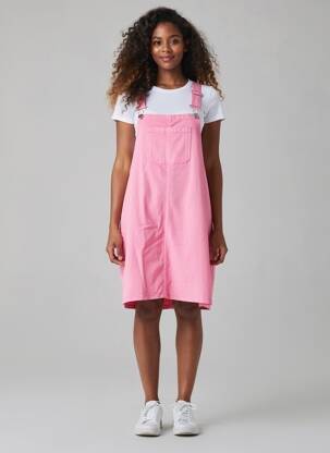 Rochie midi bretele subțiri roz ONLY femeie