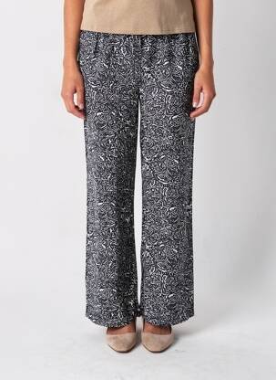 Pantalon drept talie elastică mărime normală albastru TEDDY SMITH femeie