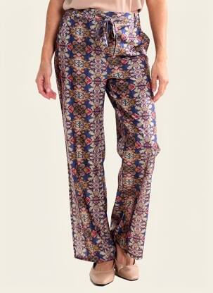 Pantalon drept țesătură poplin mărime normală albastru ONLY femeie