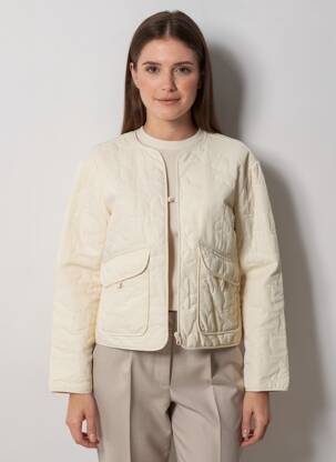 Jachete casual guler rotund bej ONLY femeie