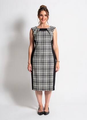 Rochie midi fără mâneci fără mâneci negru JOSEPH RIBKOFF femeie
