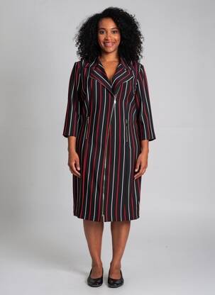 Rochie midi mâneci 3/4 mâneci 3/4 negru FRANK LYMAN femeie