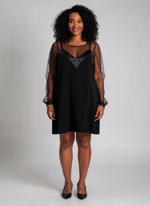Rochie scurtă mâneci lungi mâneci lungi negru PENNYBLACK femeie