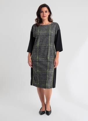 Rochie midi mâneci 3/4 mâneci 3/4 negru LA FEE MARABOUTEE femeie