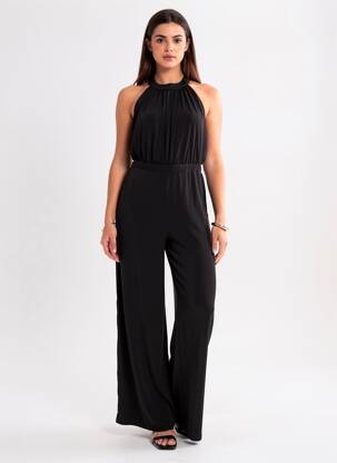 Salopetă-pantalon închidere cu fermoar la spate fără mâneci negru MY LITTLE PRINCESS femeie