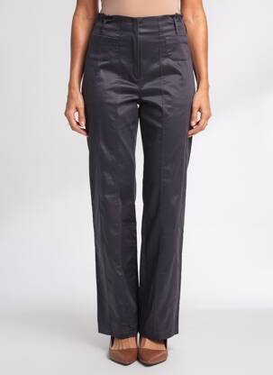 Pantalon drept croială dreaptă negru JC TRIGON femeie
