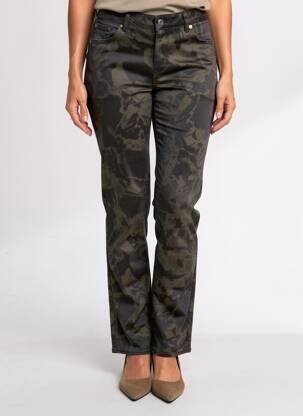 Pantalon slim elasticitate mărime normală negru RENHSEN femeie