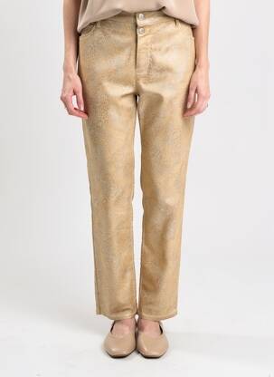Pantalon drept elasticitate mărime normală bej EVA KAYAN femeie