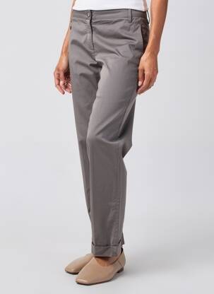 Pantalon chino elasticitate mărime normală gri MANILA GRACE femeie