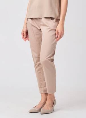 Pantalon 7/8 țesătură poplin mărime normală roz MANILA GRACE femeie