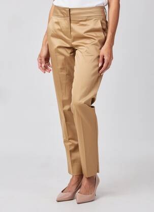 Pantalon chino țesătură poplin mărime normală maro PENNYBLACK femeie