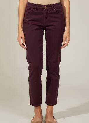 Pantalon 7/8 elasticitate mărime normală roșu RAFFAELLO ROSSI femeie