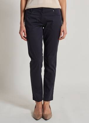 Pantalon slim țesătură poplin mărime normală albastru PENNYBLACK femeie