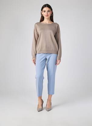 Pantalon 7/8 talie cu cleme mărime normală albastru PENNYBLACK femeie